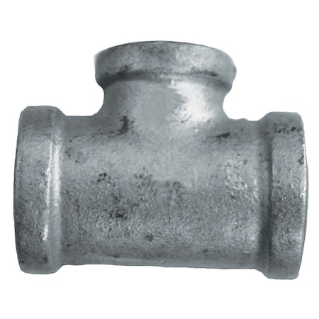 Jones Stephens 1-1/4in. x 3/4in. x 3/4in. Galvanized Iron Reducing Tee, Banded G4600247